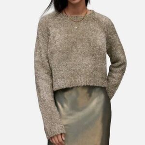 AllSaints Rosetta Tinsel Sweater Size S